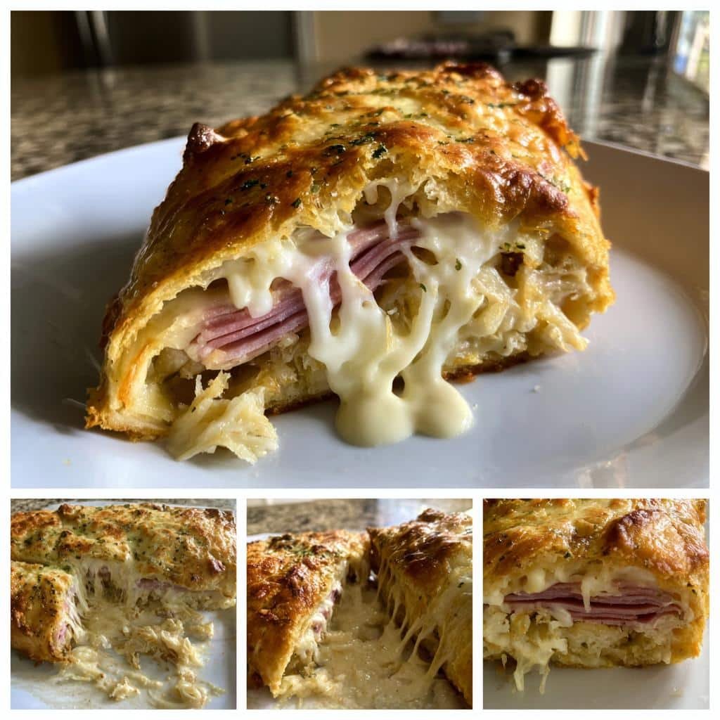 Thanksgiving Healthy Reuben Crescent Bake