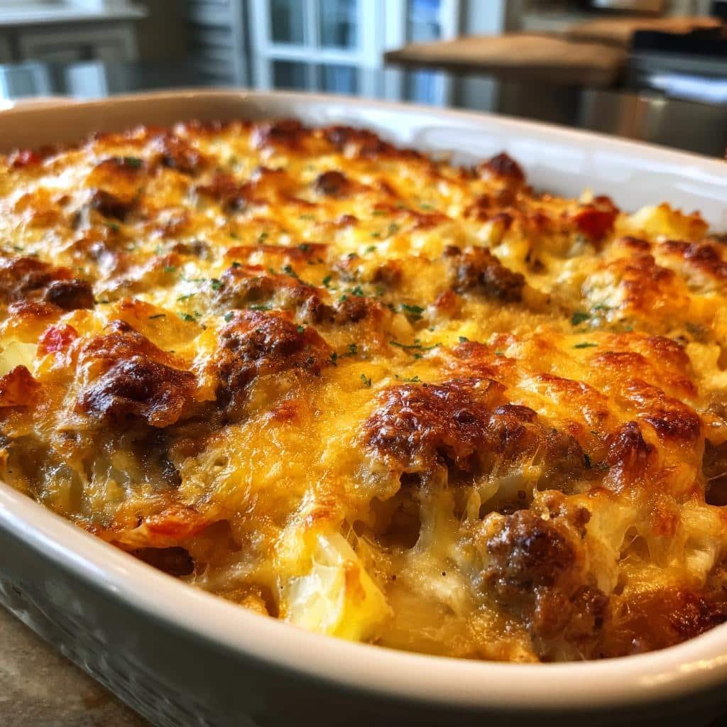 Cabbage & Ground Beef Casserole - detail 1