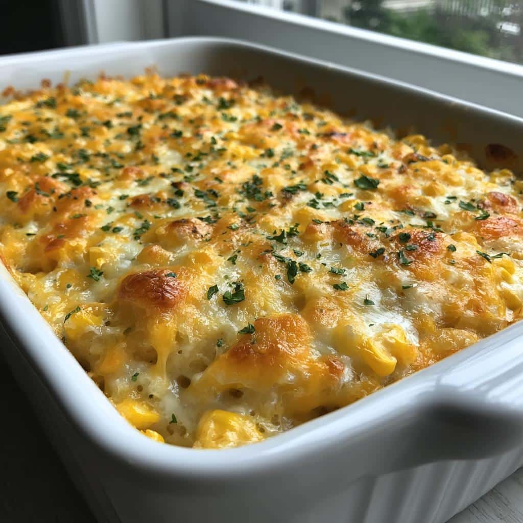 Cheesy Cream Cheese Corn Casserole