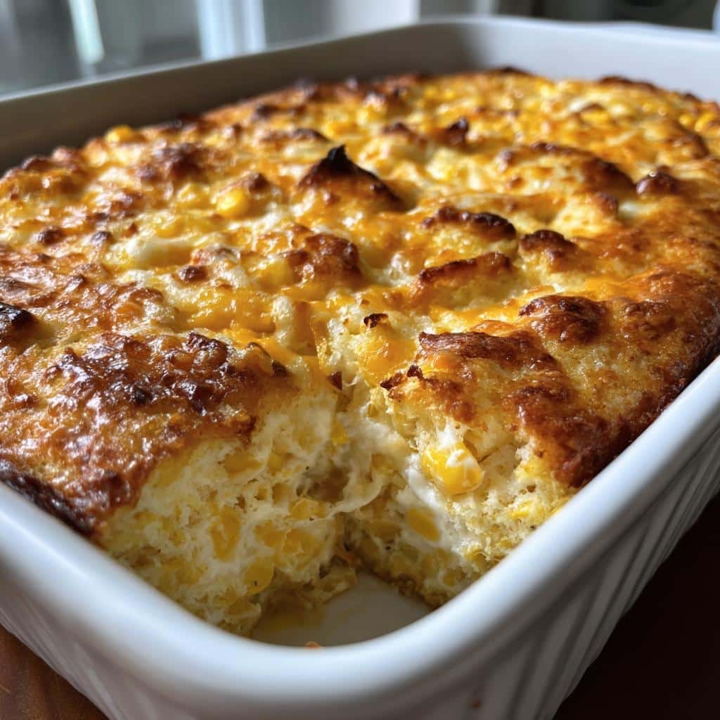 Cheesy Cream Cheese Corn Casserole