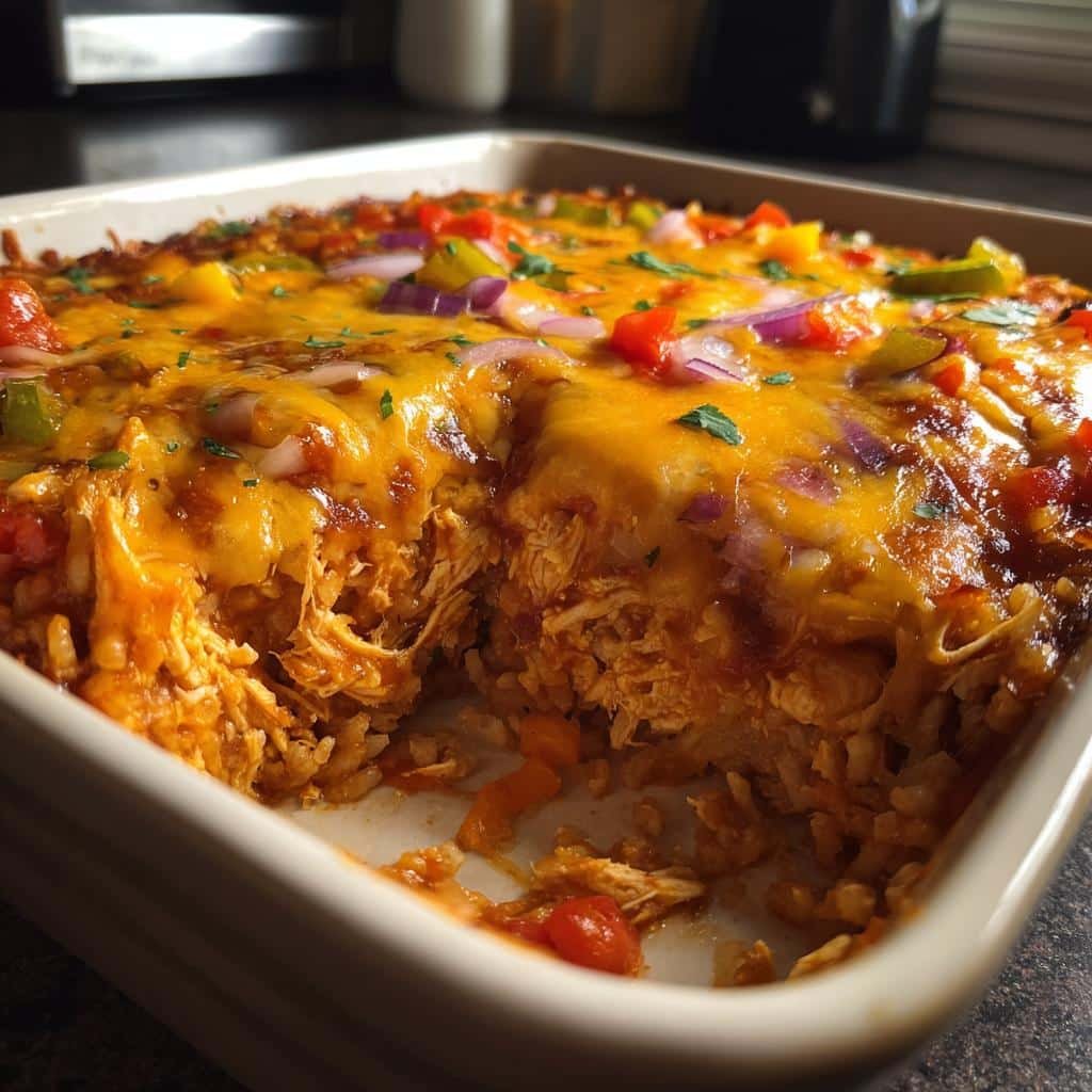 Chicken & Rice Enchilada Casserole - detail 1