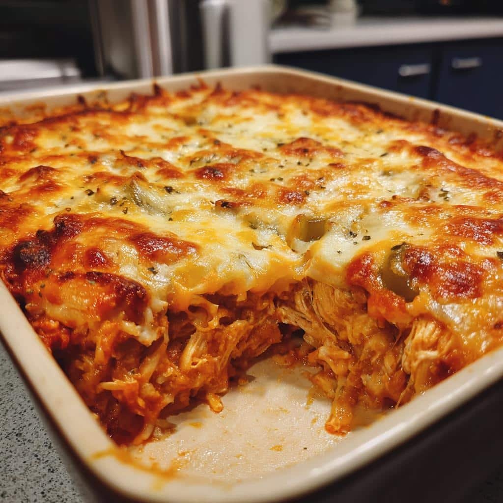 Chicken & Rice Enchilada Casserole