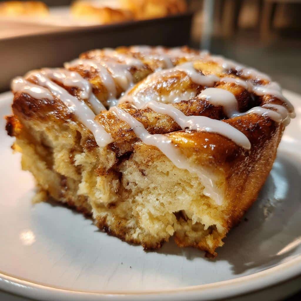 Christmas healthy Eggnog Cinnamon Roll Pull-Apart Cake - detail 1