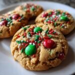 Christmas healthy M&M Christmas Cookies (Cake Mix Hack)