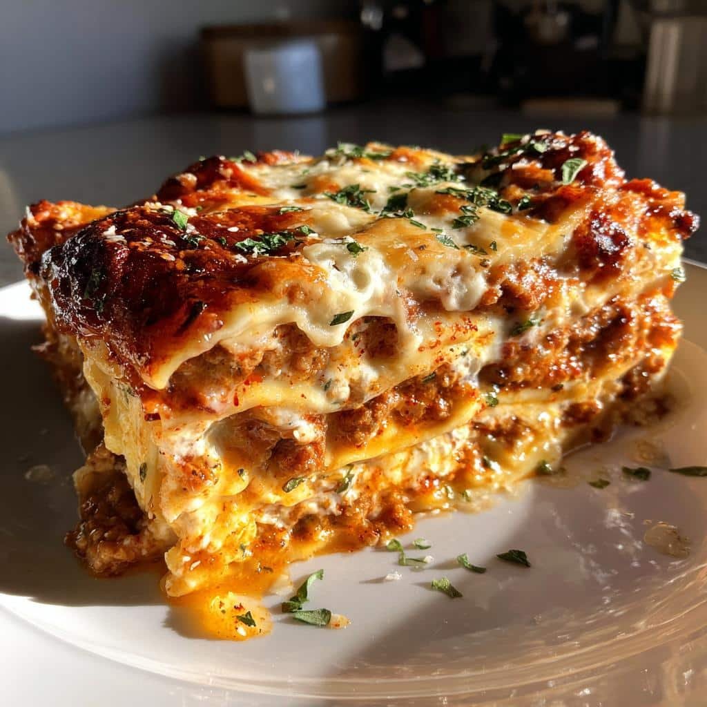 Christmas healthy dinner 30 Minute Lasagna - detail 1