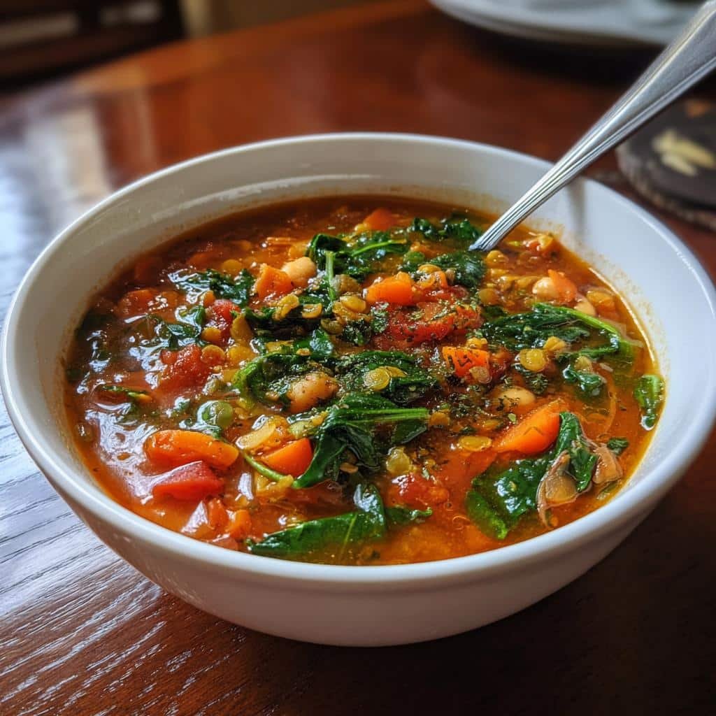 Christmas healthy dinner  High-Protein Vegetable Soup - detail 1