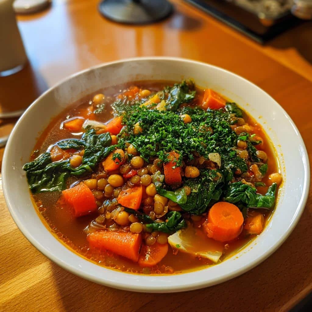 Christmas healthy dinner High-Protein Vegetable Soup