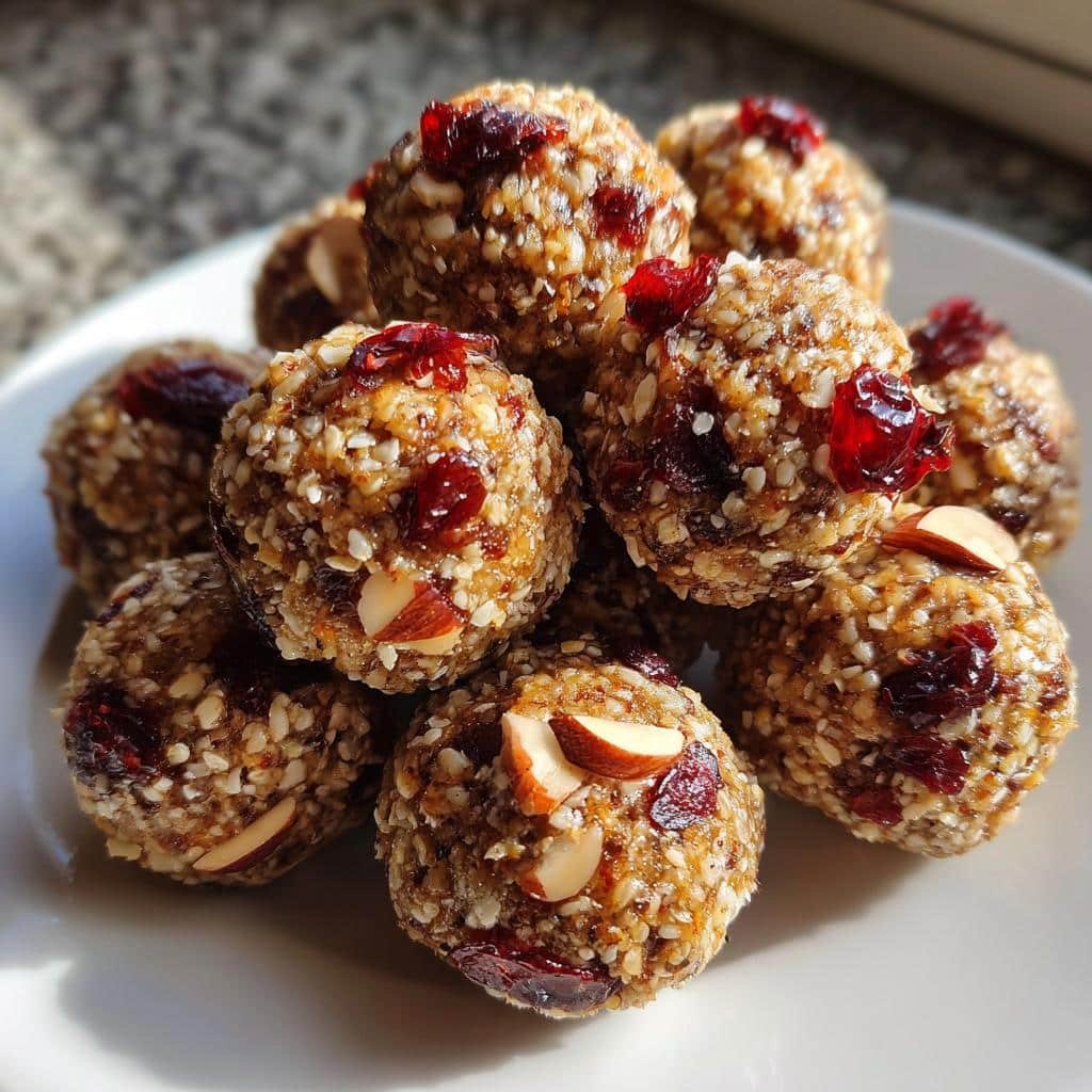 Christmas healthy dinner Vegan Protein Balls No Protein Powder - detail 1