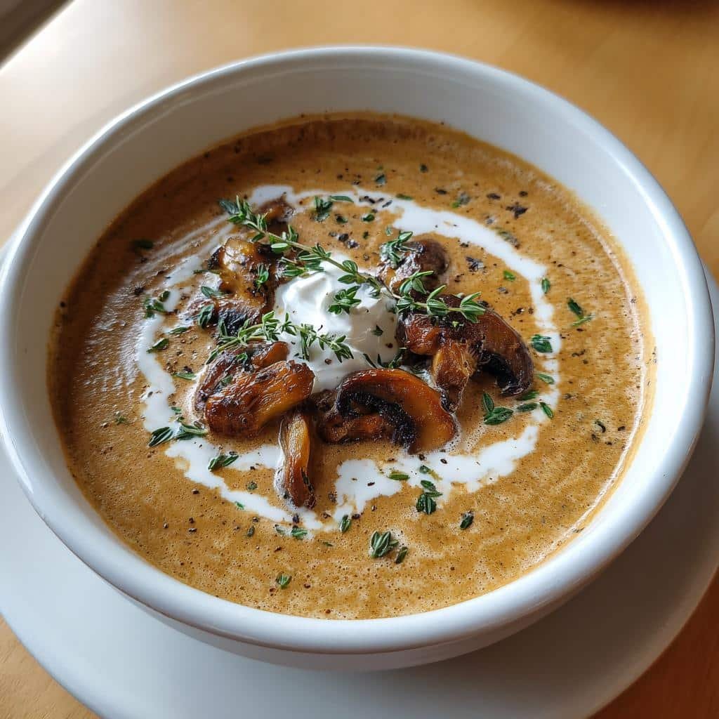 Creamy Mushroom Soup - detail 1