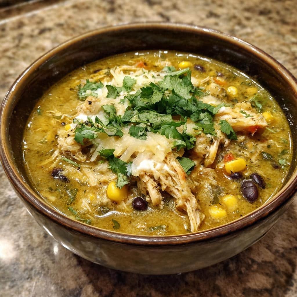 Crock Pot Green Enchilada Chicken Soup