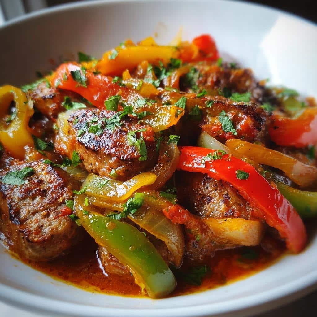 Crock Pot Sausage and Peppers