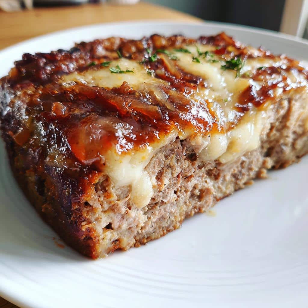 Crockpot French Onion Meatloaf - detail 1
