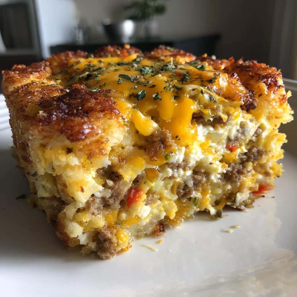 Crockpot Tater Tot Breakfast Casserole