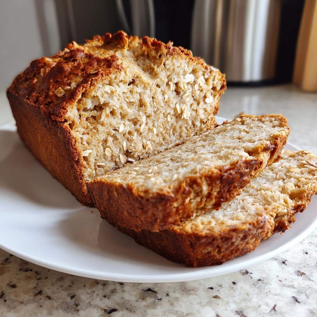 Healthy 3-Ingredient Oat Bread with Yogurt - detail 1