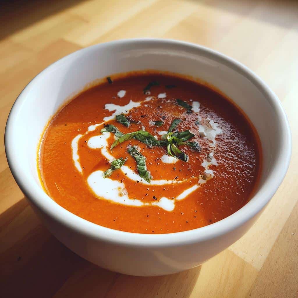 Healthy 5-Minute Creamy Tomato Soup - detail 1