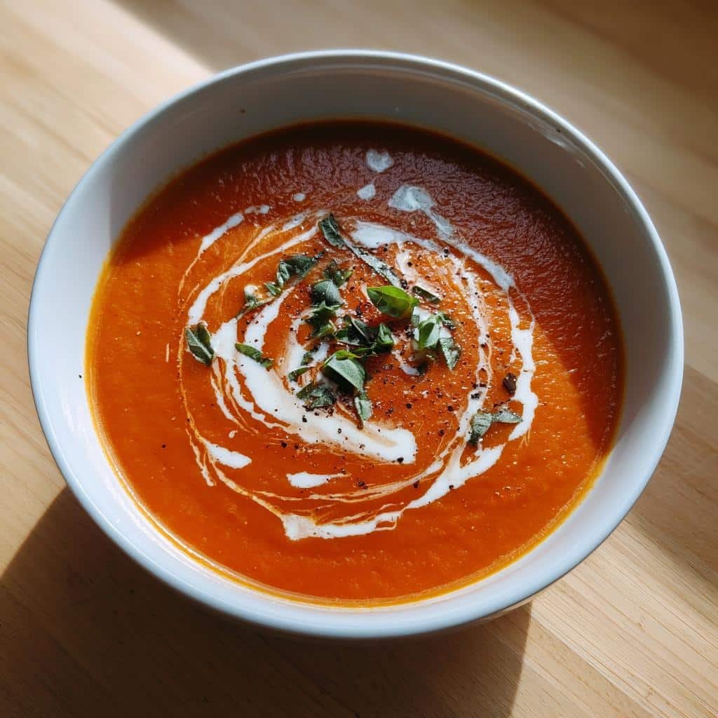 Healthy 5-Minute Creamy Tomato Soup