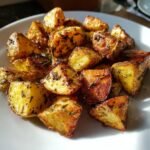 Healthy Air Fryer Garlic Herb Potatoes
