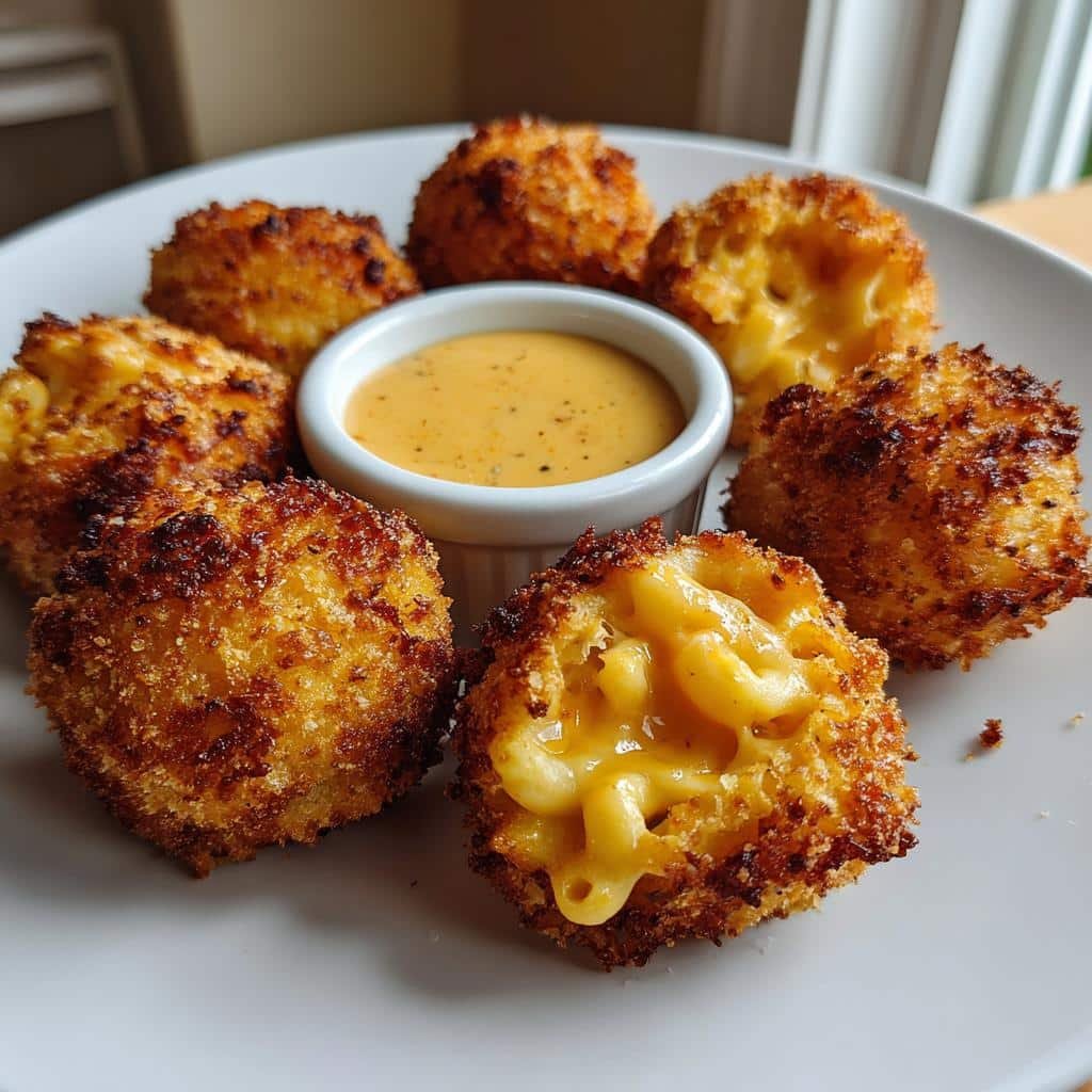 Healthy Air Fryer Mac and Cheese Balls