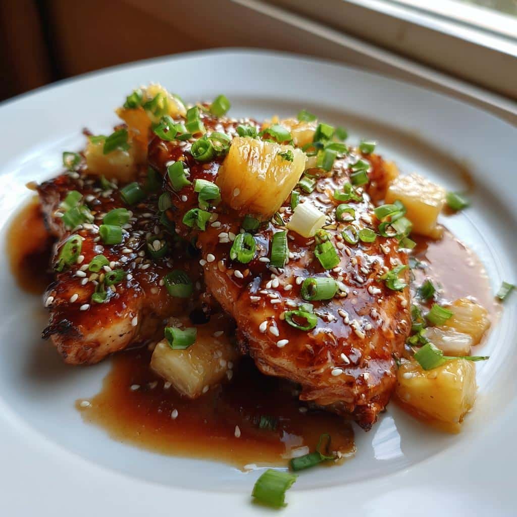 Healthy Air Fryer Pineapple Teriyaki Chicken