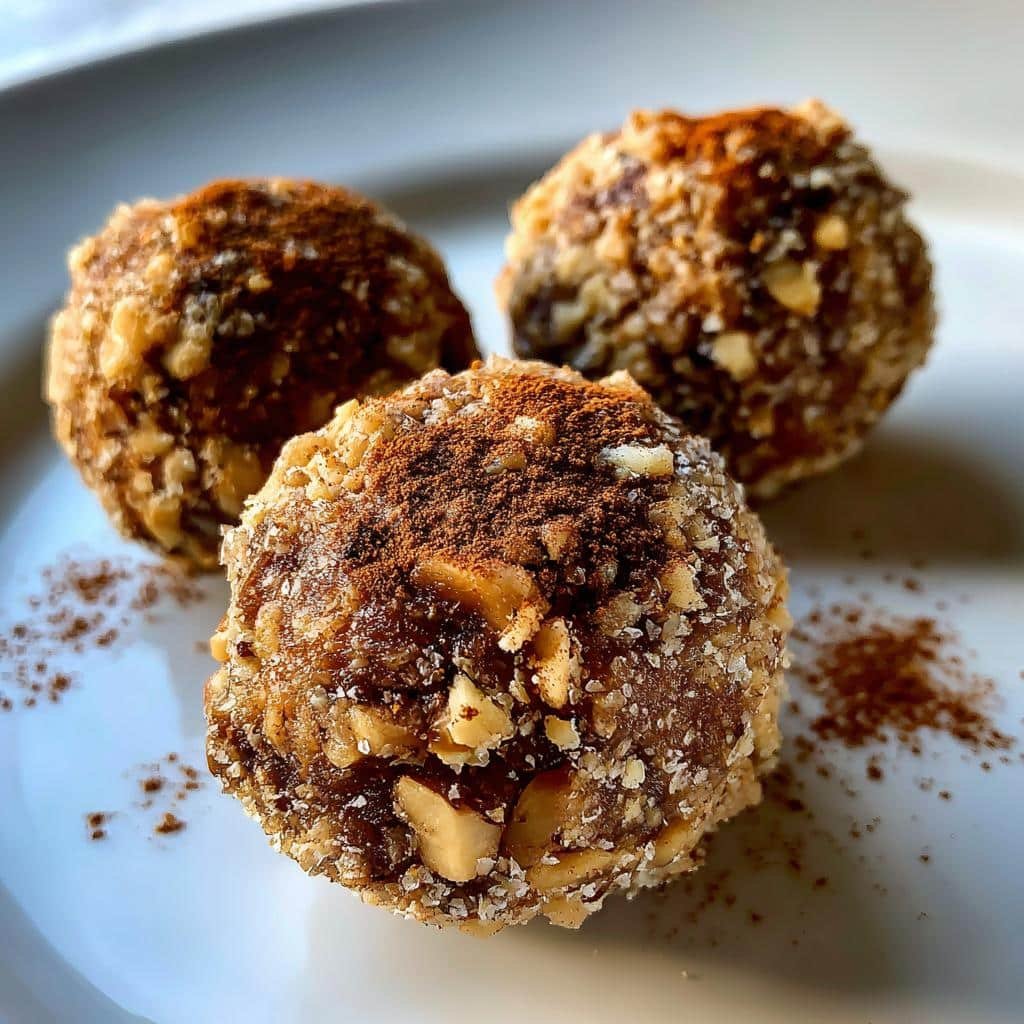 Healthy Apple Maple Walnut Energy Balls - detail 1