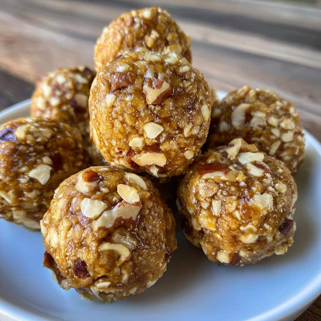 Healthy Apple Maple Walnut Energy Balls