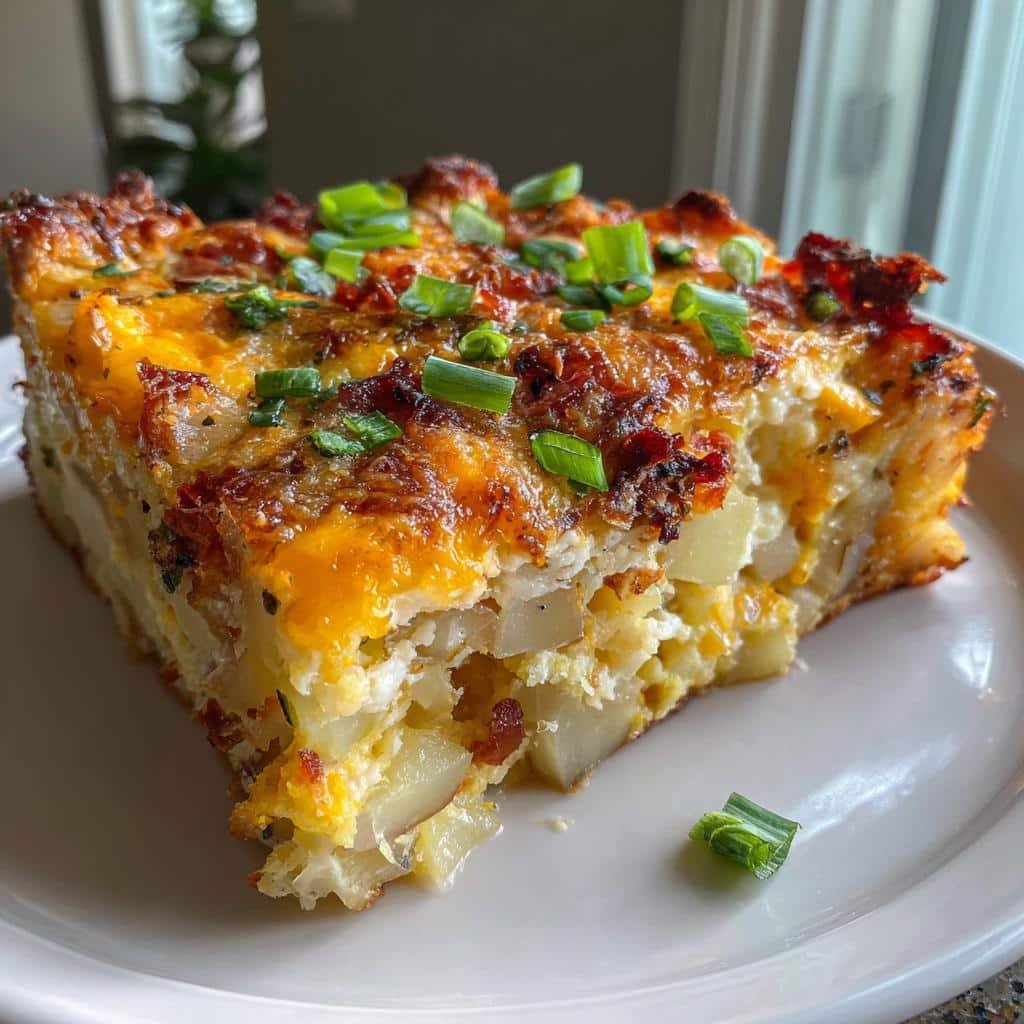 Healthy Bacon Potato and Egg Casserole - detail 1