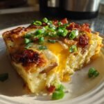 Healthy Bacon Potato and Egg Casserole