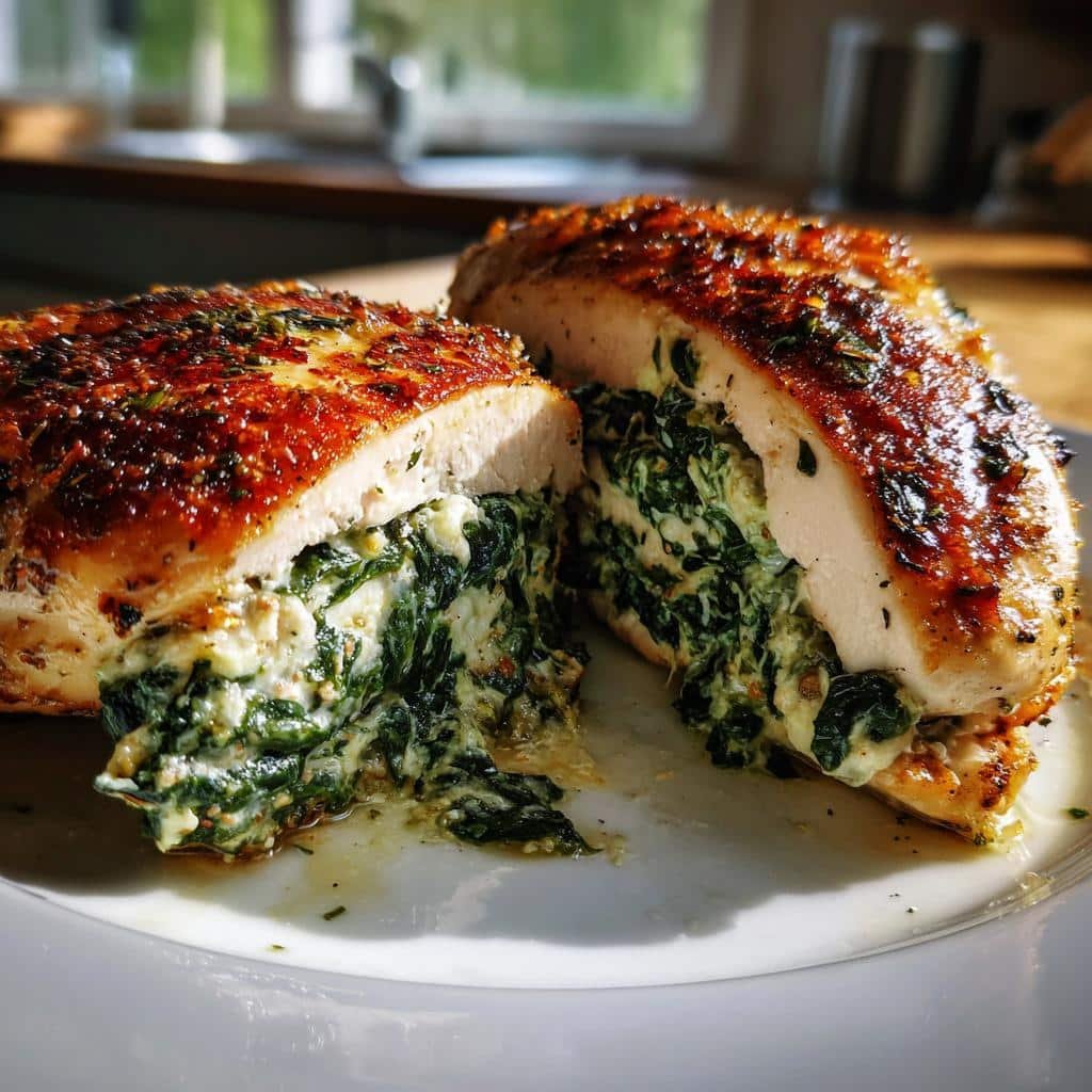 Healthy Best Spinach Stuffed Chicken Breasts
