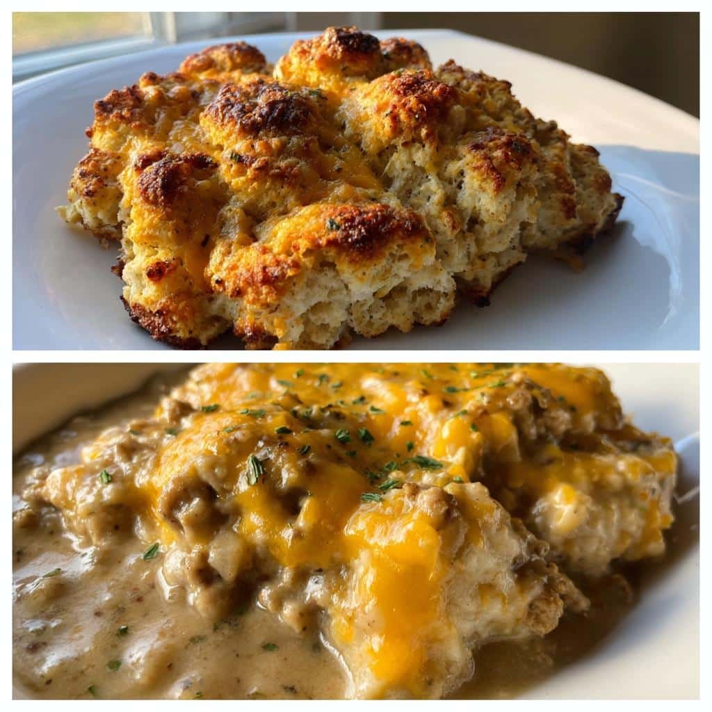 Healthy Biscuits and Gravy Casserole - detail 1