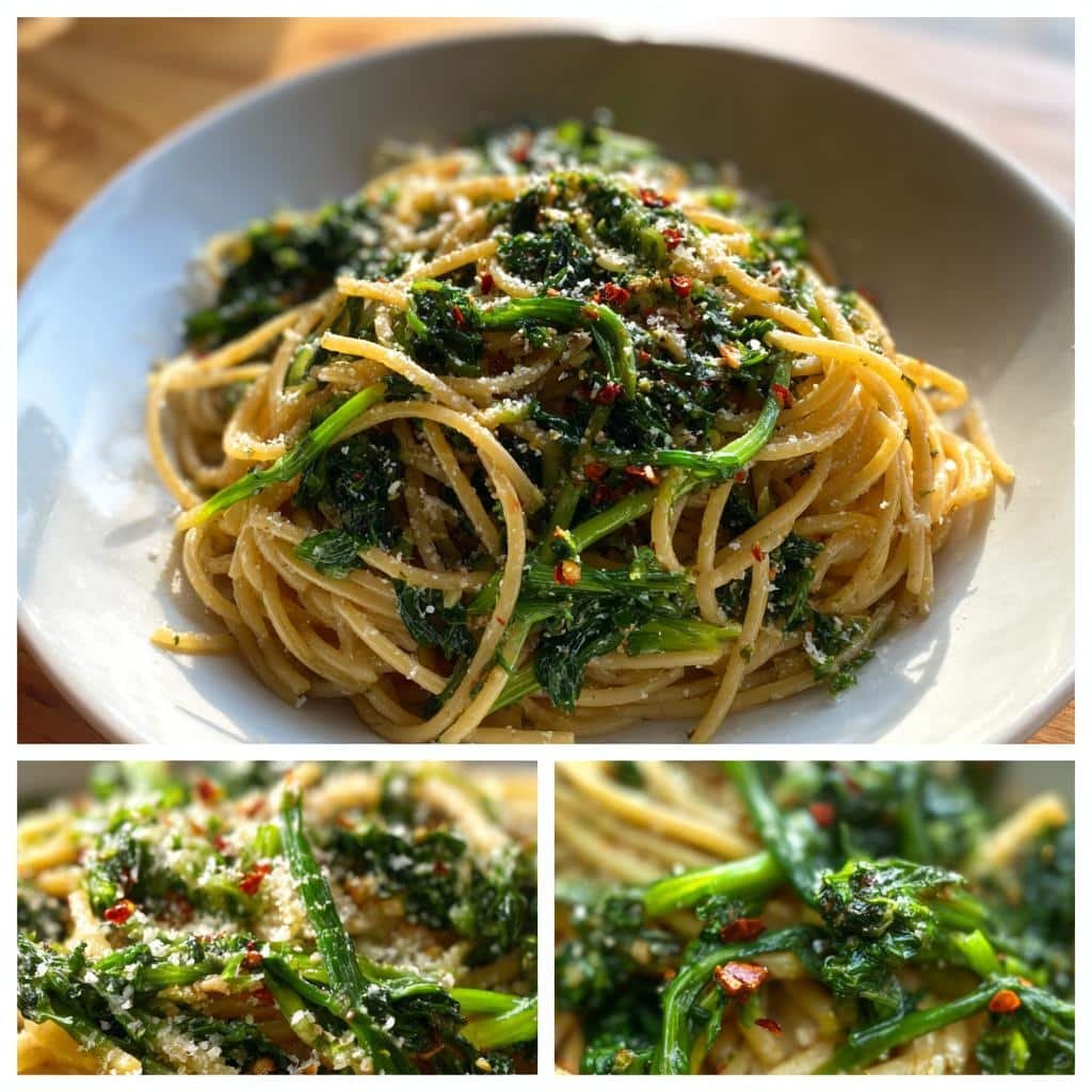 Healthy Broccoli Rabe & Garlic Pasta