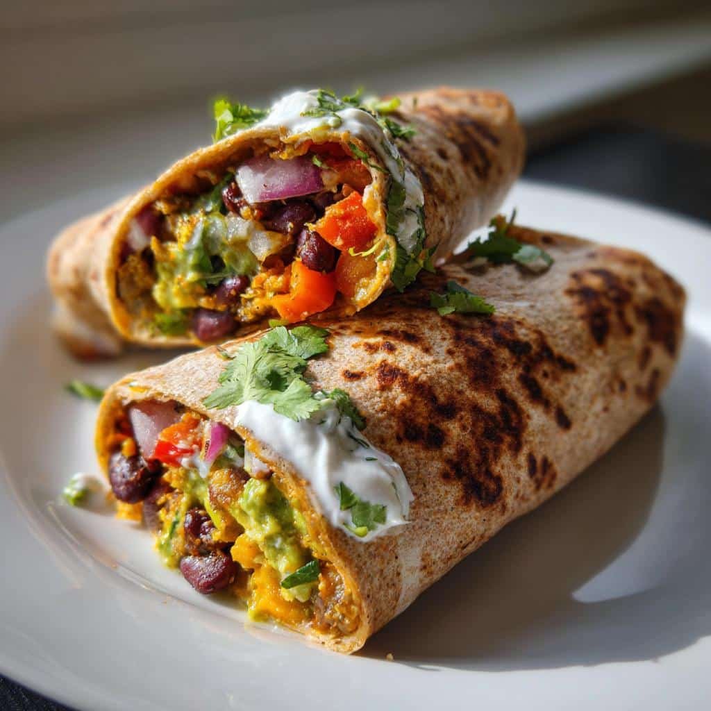 Healthy CREAMY Burritos - detail 1