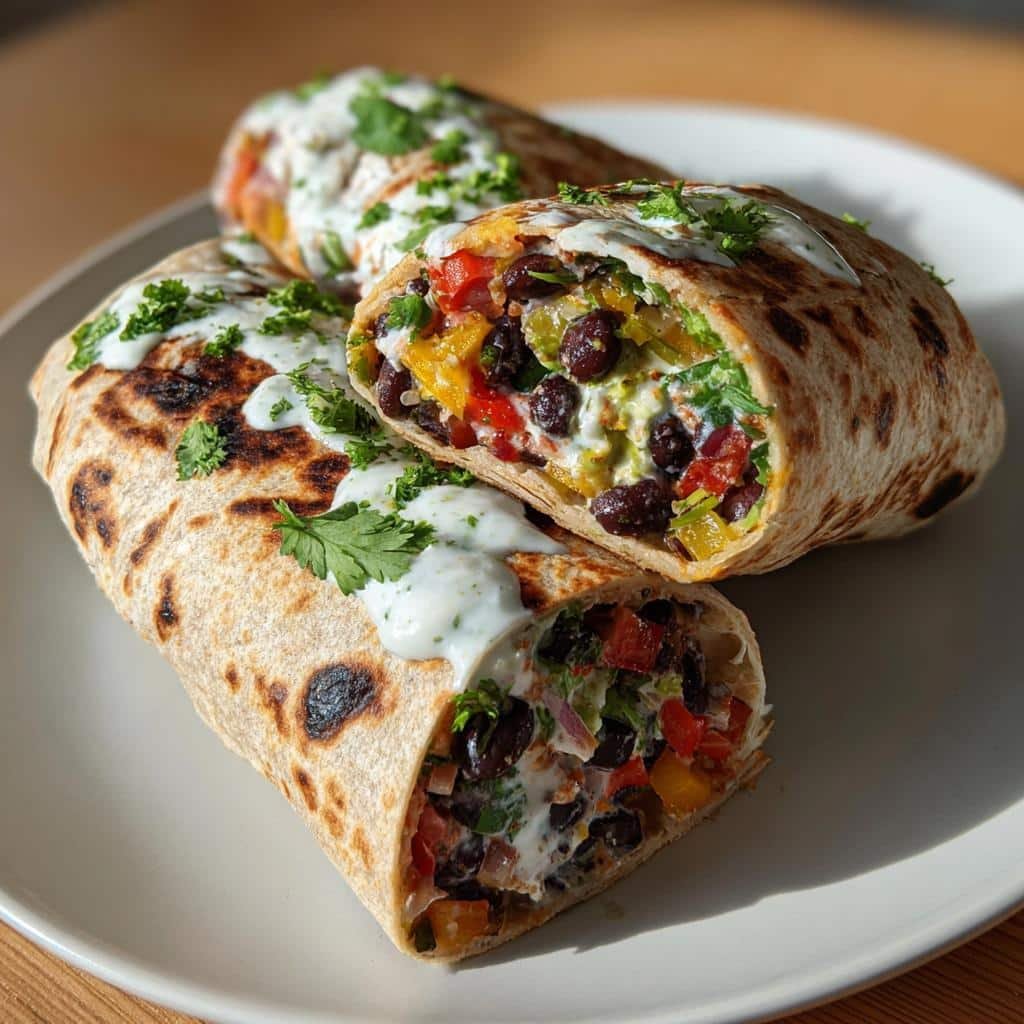 Healthy CREAMY Burritos