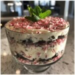 Healthy Candy Cane Oreo Cheesecake Trifle