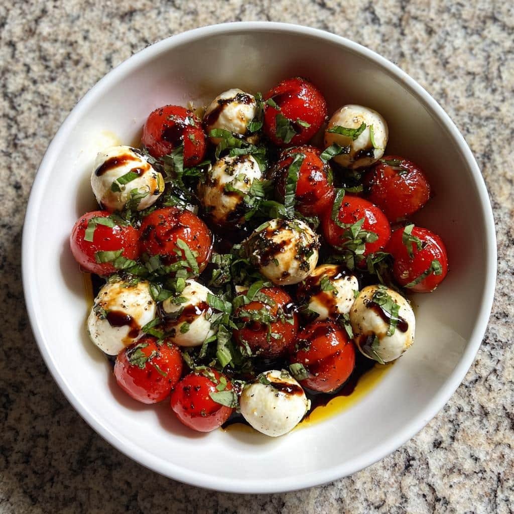 Healthy Caprese Mozzarella Bowl - detail 1