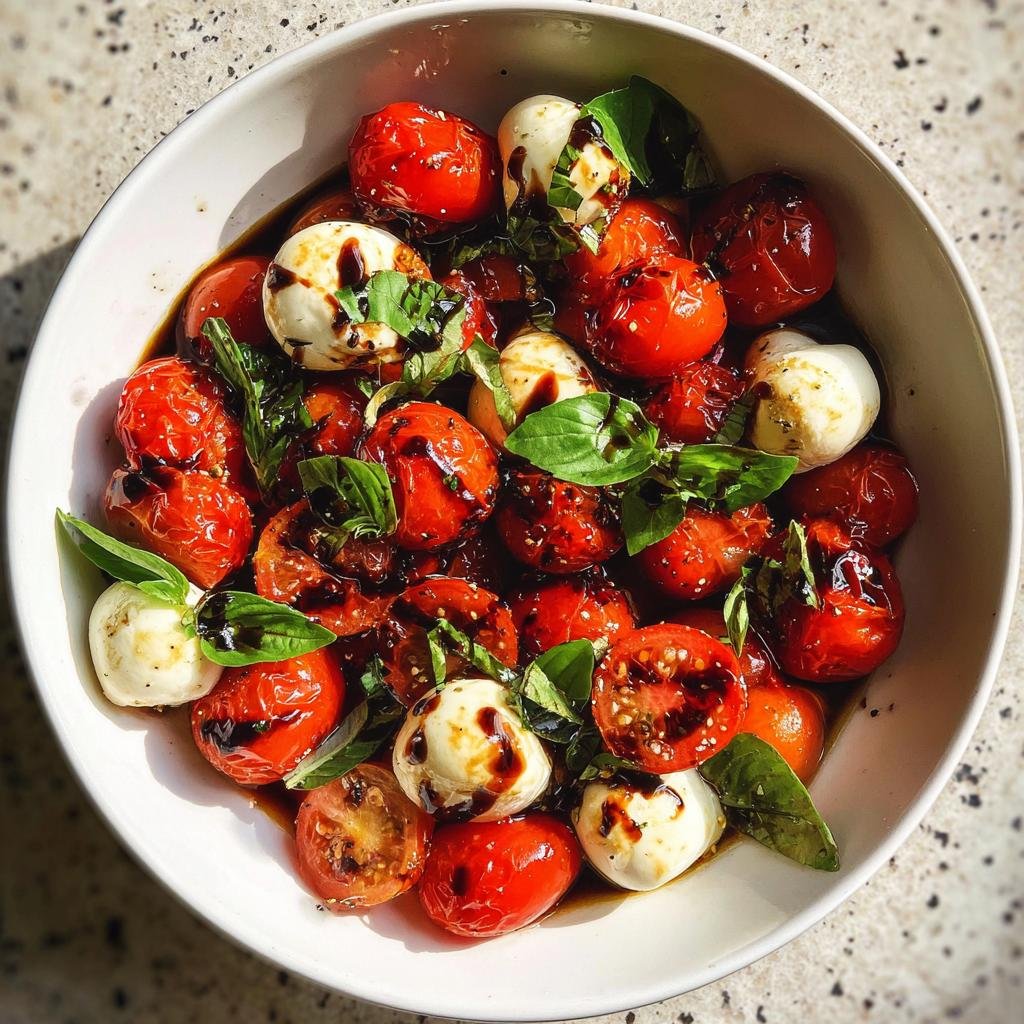 Healthy Caprese Mozzarella Bowl