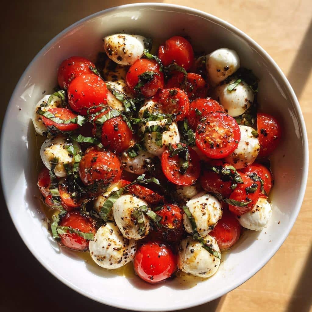 10-Minute Healthy Caprese Salad Bowl That Tastes Like Sunshine 4 Healthy Caprese Salad Bowl - detail 1