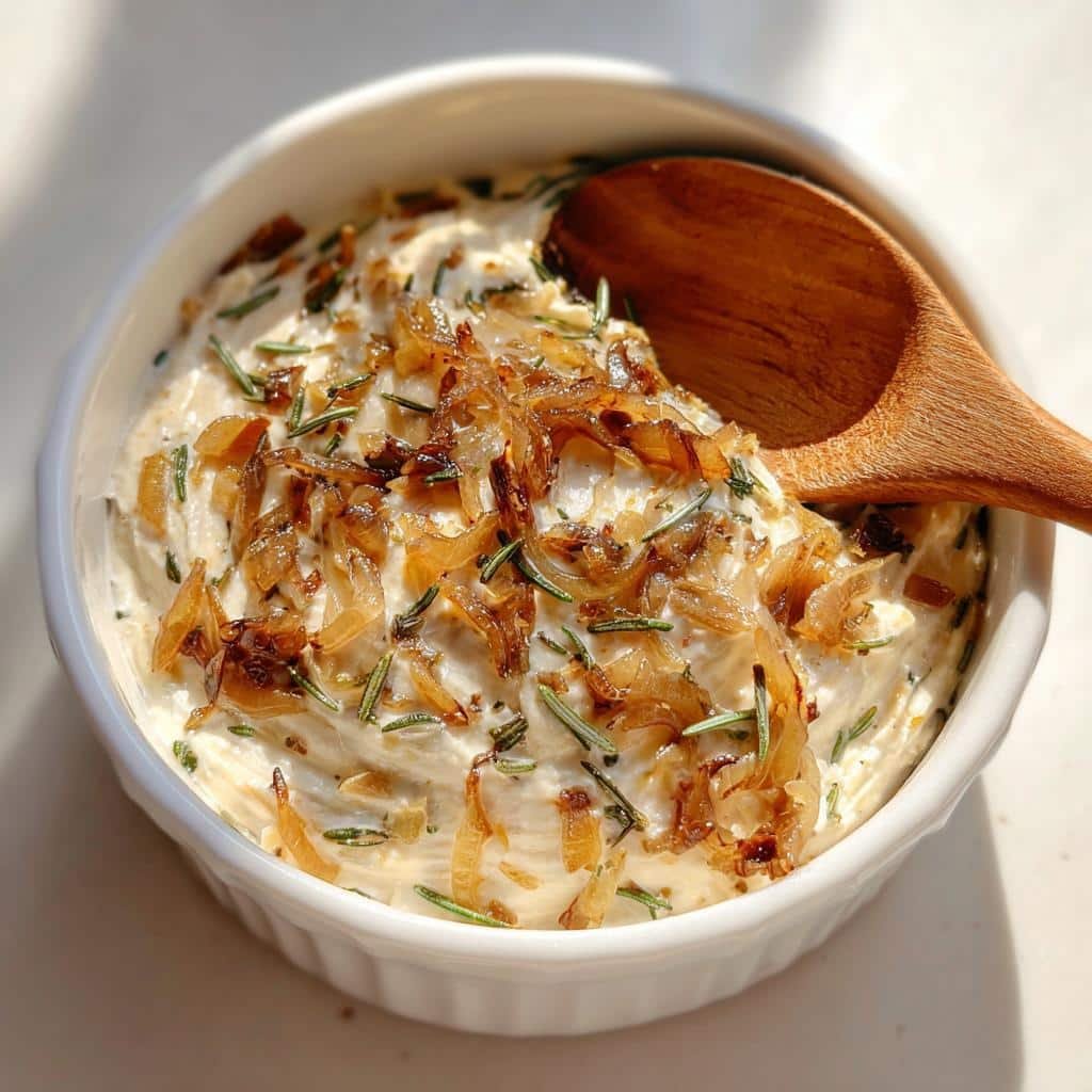 Healthy Caramelized Onion & Rosemary Dip - detail 1