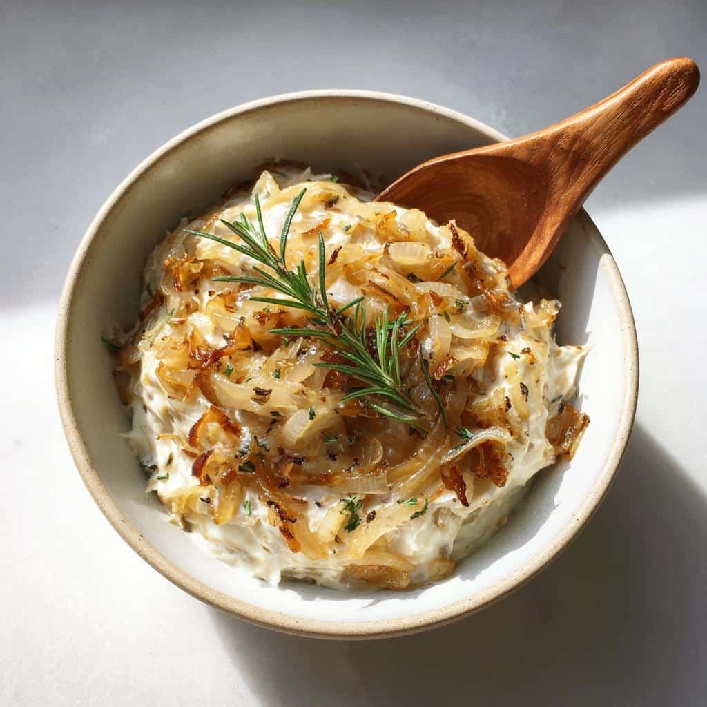 Healthy Caramelized Onion & Rosemary Dip