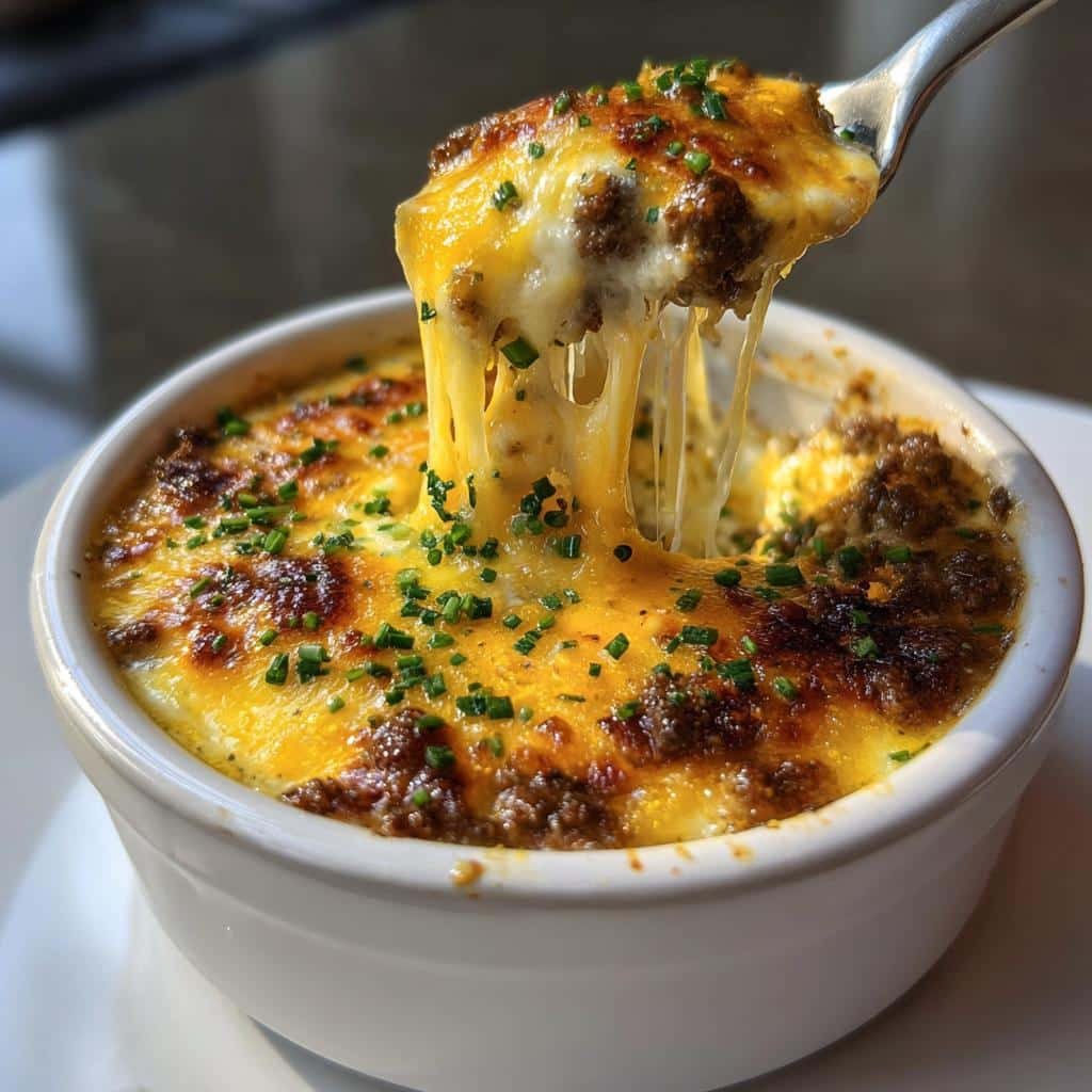 Healthy Cheeseburger Dip - detail 1
