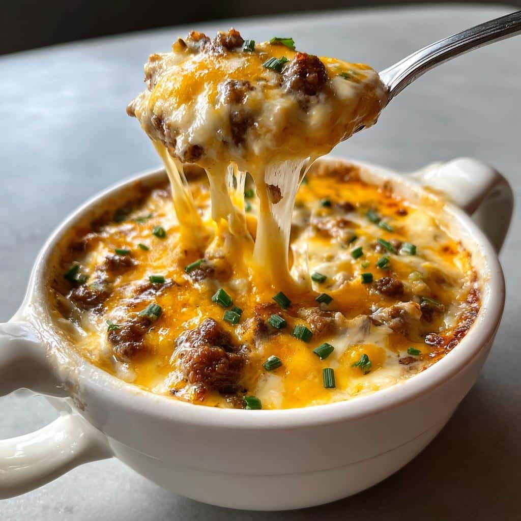 Healthy Cheeseburger Dip