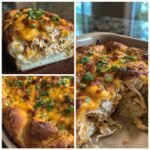 Healthy Cheesy Chicken Crescent Bake
