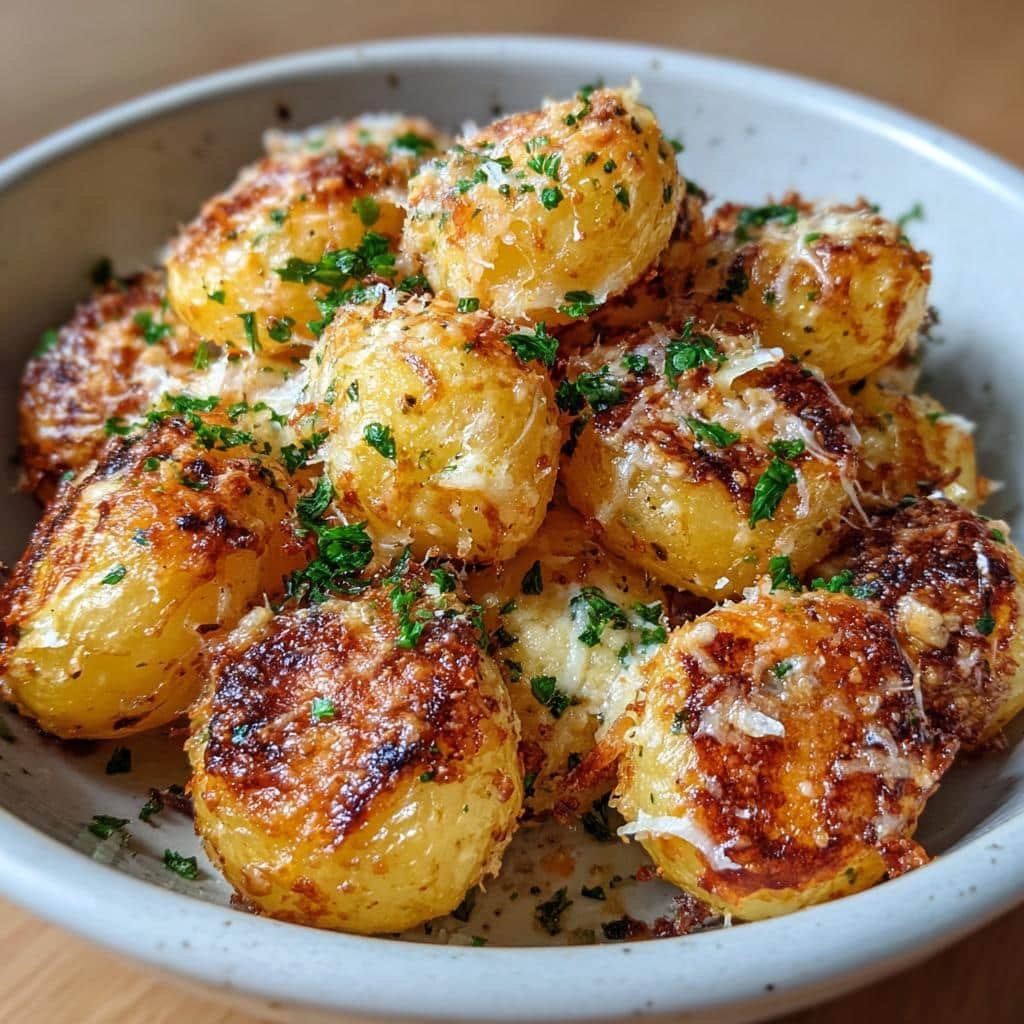 Healthy Cheesy Ranch Oven Roasted Potatoes