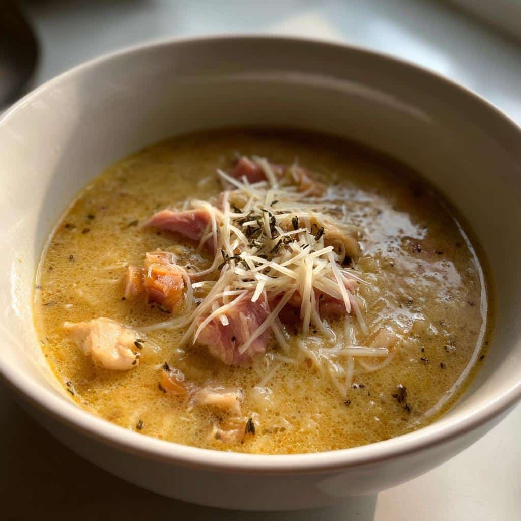 Healthy Chicken Cordon Bleu Soup