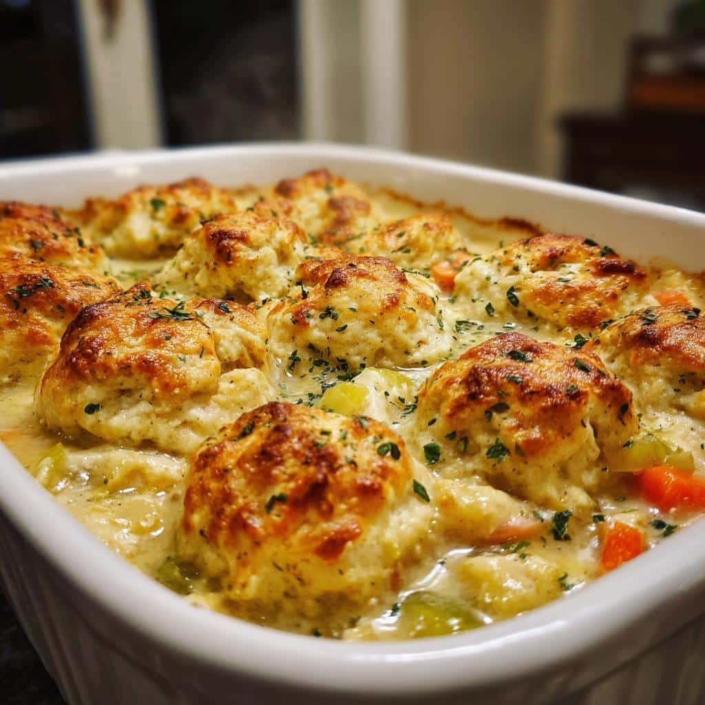 Healthy Chicken & Dumplings Casserole: 280-Calorie Comfort Food Bliss 4 Healthy Chicken & Dumplings Casserole - detail 1
