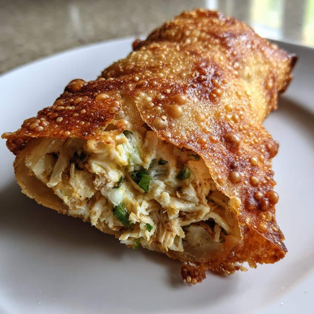 Healthy Chicken Jalapeño Popper Egg Rolls