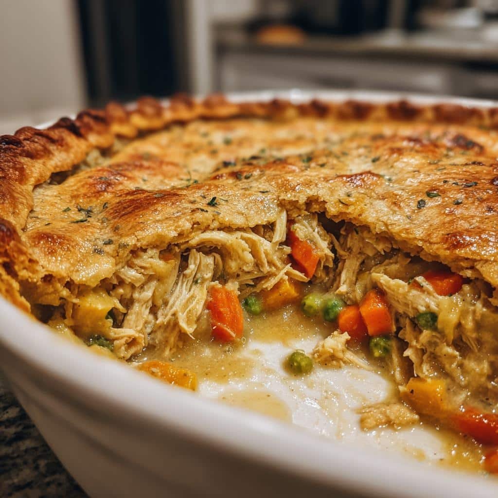 Healthy Chicken Pot Pie Casserole