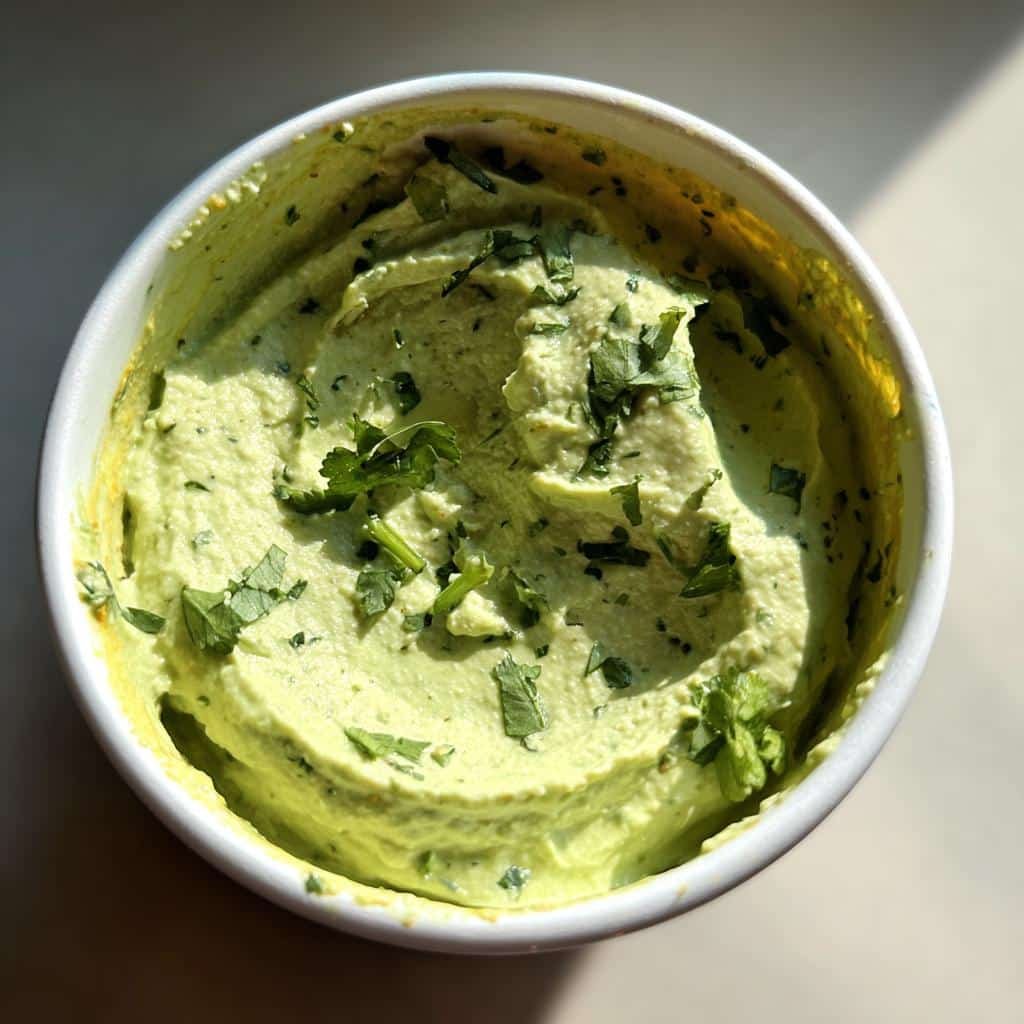 Healthy Chickpea & Cilantro Dip (Herby) - detail 1