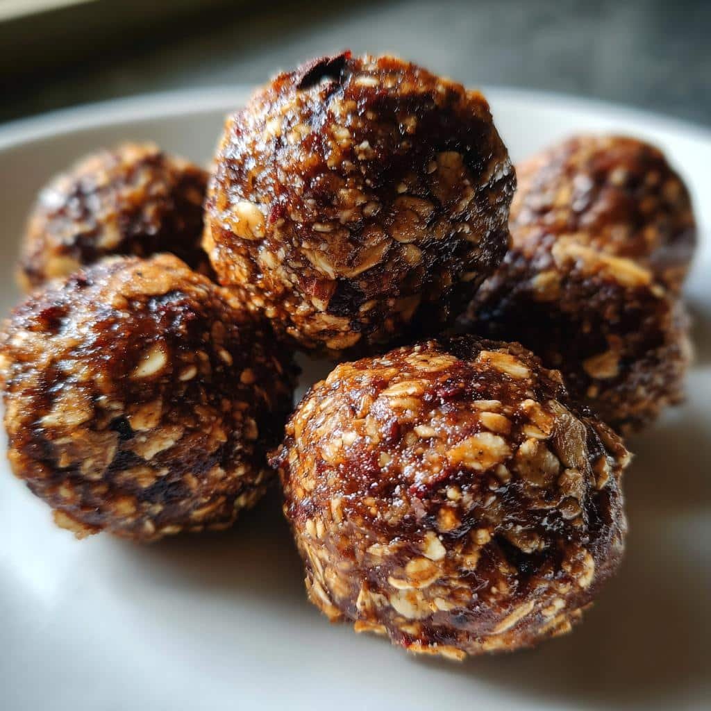 Healthy Chocolate Mint Protein Balls with Cacao Nibs - detail 1