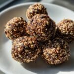 Healthy Chocolate Mint Protein Balls with Cacao Nibs