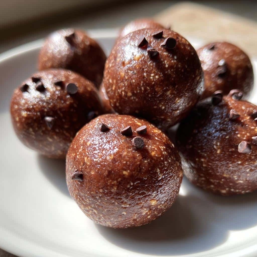 Healthy Chocolate Peanut Butter Energy Balls - detail 1
